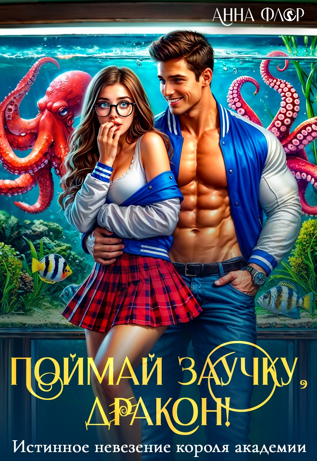 Поймай заучку, дракон! Истинное невезение короля академии - Анна Флор